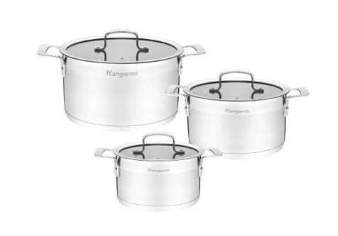 Bộ nồi ionx Kangaroo KG2IP3S5 3 chiếc 5 lớp